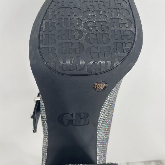 Gianni Bini 2-Night Disco Glitter Silver Rhinestone Platform Pumps Size 10M - Picture 8 of 8
